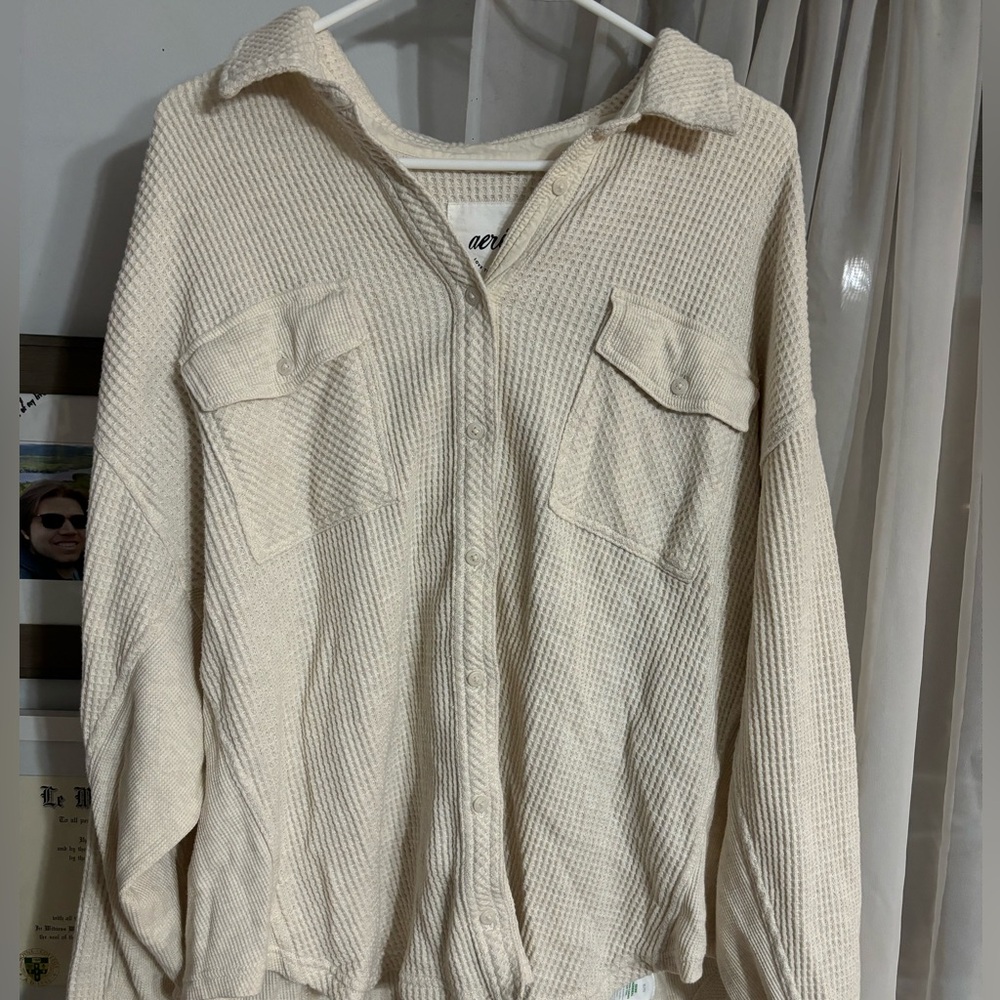 Cream Aerie Shacket